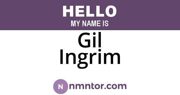 Gil Ingrim