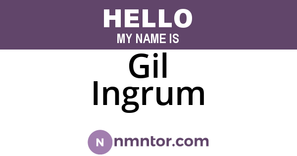 Gil Ingrum