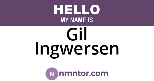 Gil Ingwersen