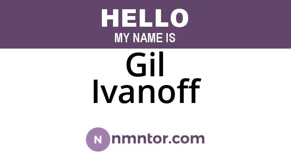 Gil Ivanoff