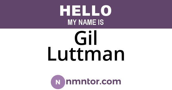 Gil Luttman