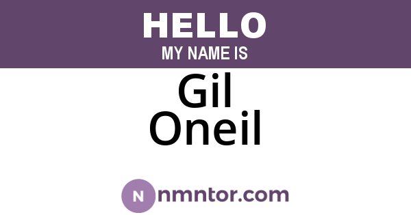Gil Oneil