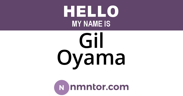 Gil Oyama