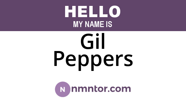 Gil Peppers