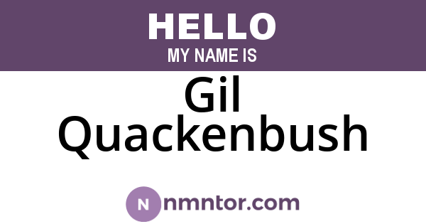 Gil Quackenbush