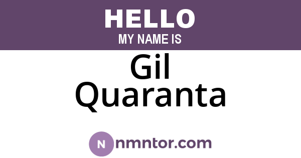Gil Quaranta