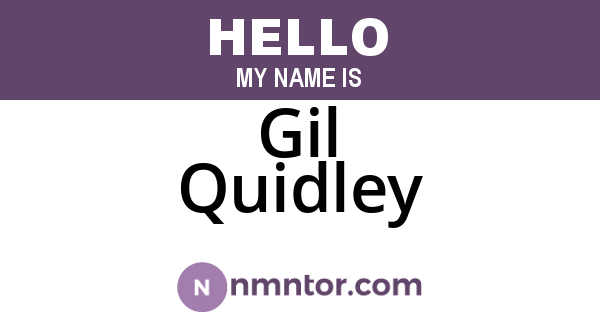 Gil Quidley