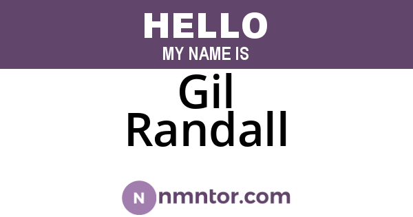 Gil Randall