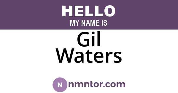 Gil Waters