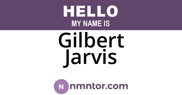 Gilbert Jarvis