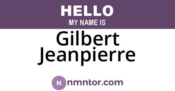 Gilbert Jeanpierre