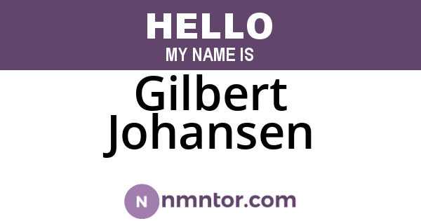Gilbert Johansen