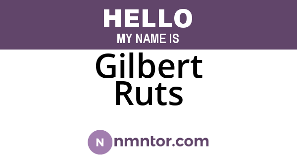 Gilbert Ruts