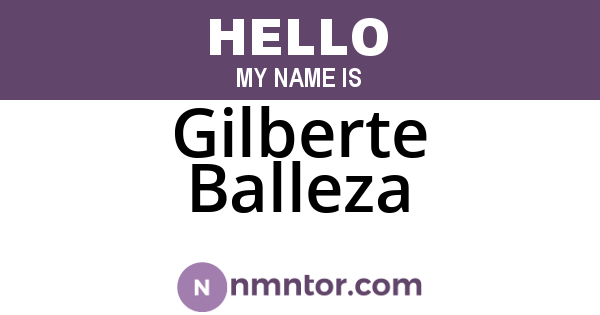 Gilberte Balleza