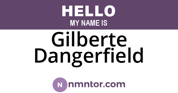 Gilberte Dangerfield