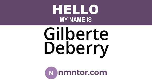 Gilberte Deberry