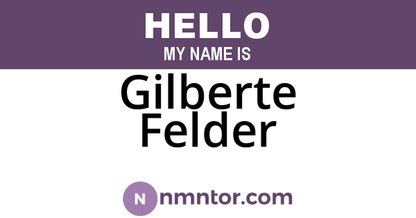 Gilberte Felder