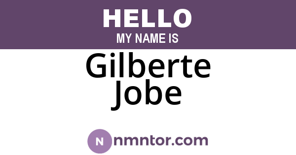 Gilberte Jobe