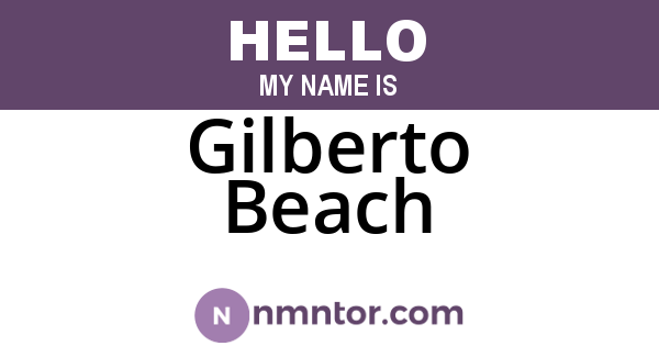 Gilberto Beach