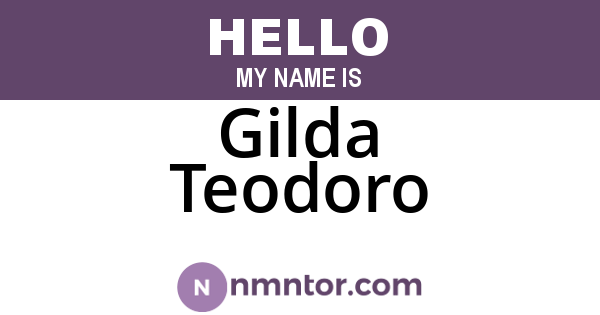 Gilda Teodoro