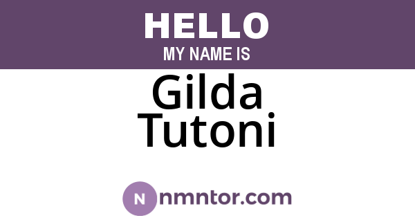 Gilda Tutoni