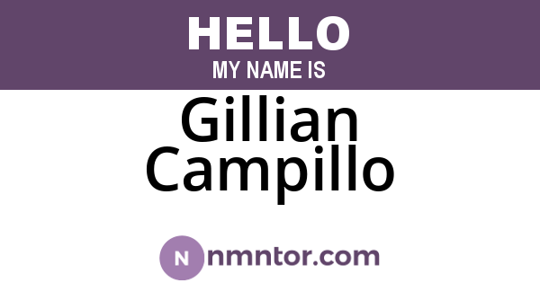 Gillian Campillo
