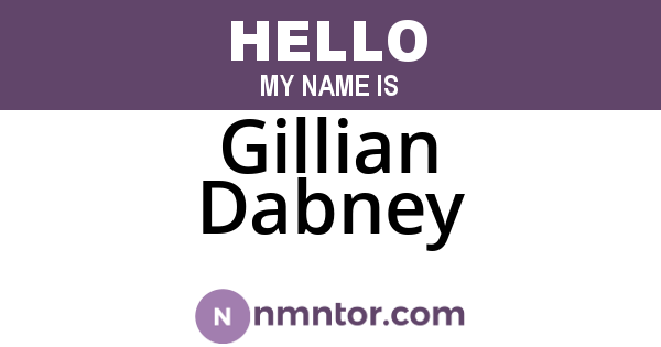 Gillian Dabney
