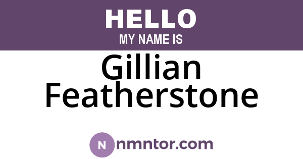 Gillian Featherstone
