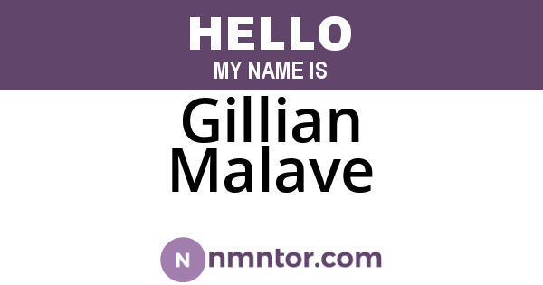 Gillian Malave