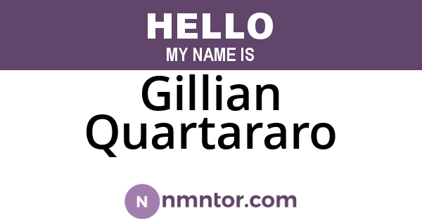 Gillian Quartararo