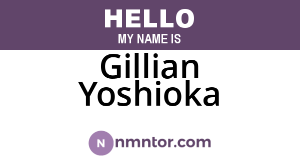 Gillian Yoshioka