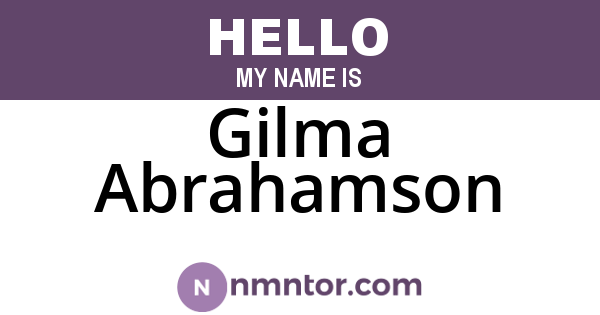 Gilma Abrahamson