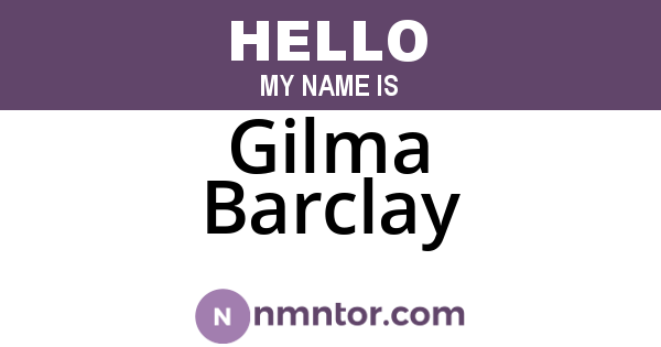 Gilma Barclay
