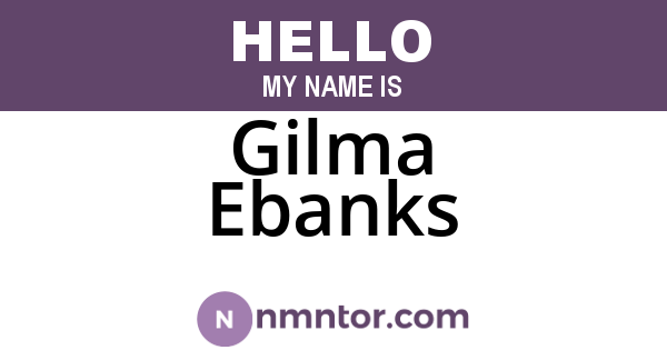 Gilma Ebanks
