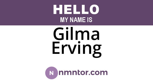 Gilma Erving