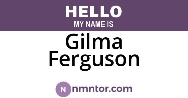 Gilma Ferguson