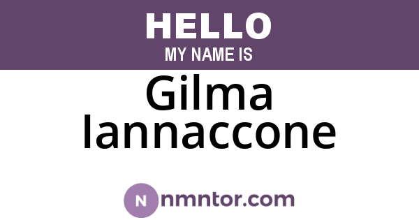 Gilma Iannaccone