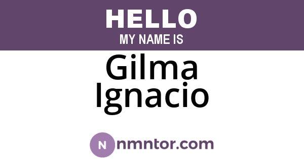 Gilma Ignacio