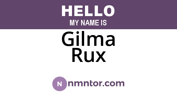 Gilma Rux