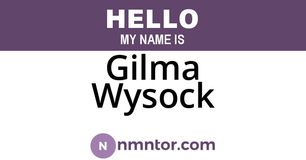 Gilma Wysock