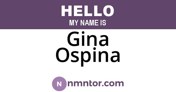 Gina Ospina
