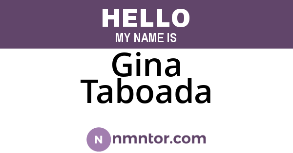 Gina Taboada
