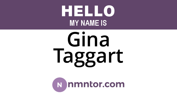 Gina Taggart