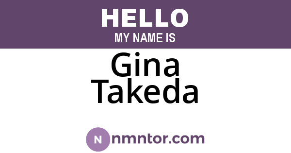 Gina Takeda