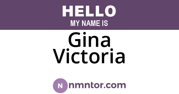 Gina Victoria