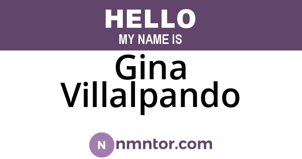 Gina Villalpando
