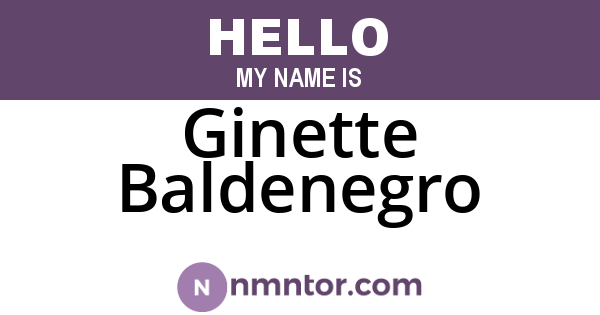 Ginette Baldenegro