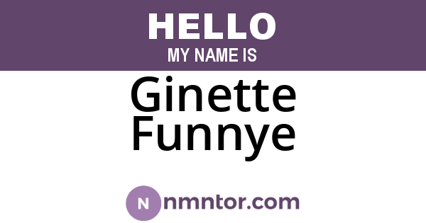 Ginette Funnye