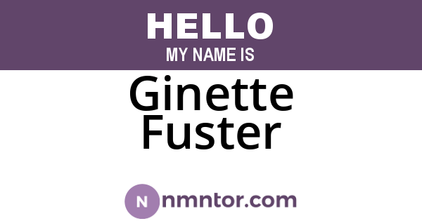 Ginette Fuster
