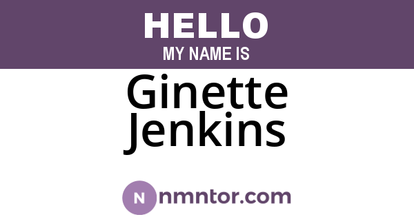 Ginette Jenkins